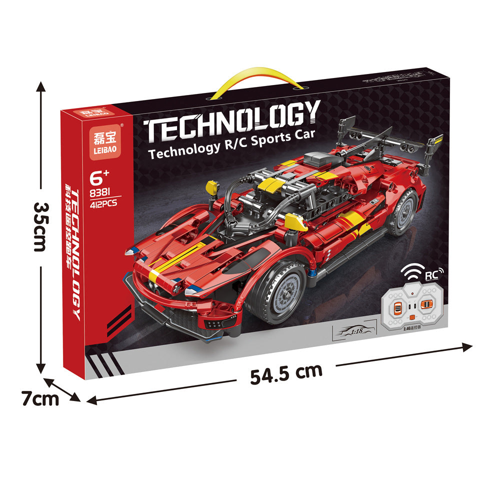 TT8201 compatible with LEGO back to force technology racing car assembled car building block toys compatible with LEGO student gifts