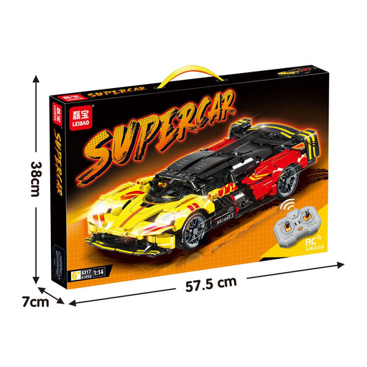 TT8201 compatible with LEGO back to force technology racing car assembled car building block toys compatible with LEGO student gifts