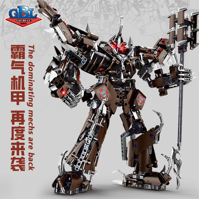 Kai Zhi KY1111 Titan mecha mechanical Tyrannosaurus Rex deformation model boys assembled building block toys